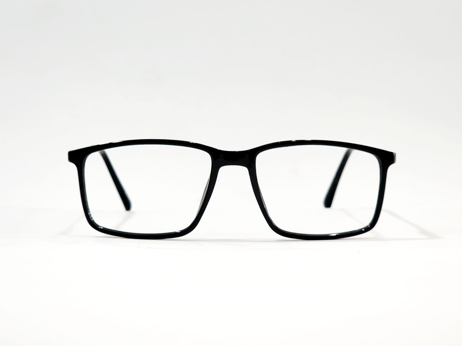 Lentes Senma negros rectangulares delgados